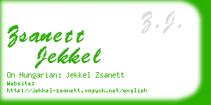 zsanett jekkel business card